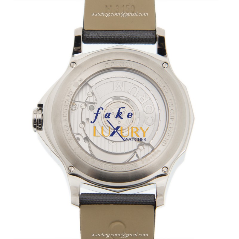 Corum 384.101.47/F149 AN01 Admirals Cup Automatic Gray Dial Satin Strap Replica Watch - Image 3
