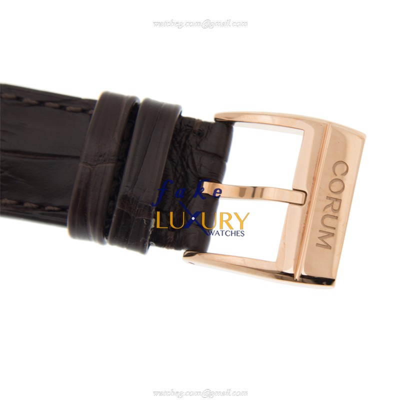 Corum 113.158.85-0001 GD34 Bridge Manual Wind 18kt Rose Gold Diamond Replica Watch - Image 4