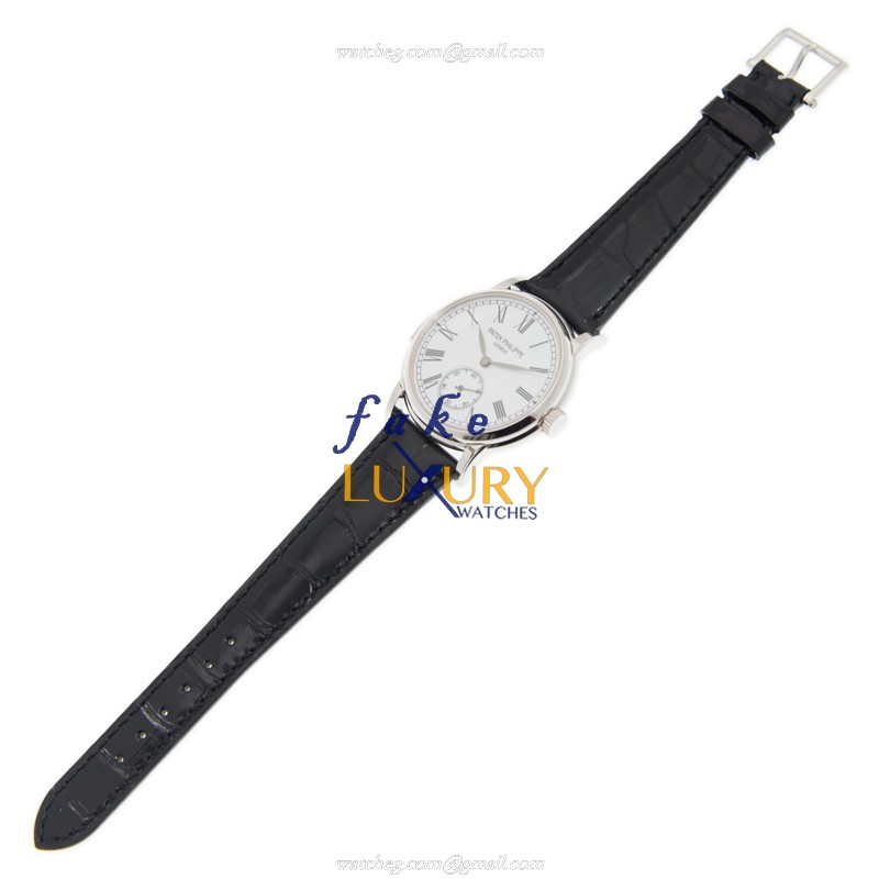 5078P-001 - Patek Philippe Grand Complications Replica Watch - Platinum 38mm White Dial - Image 2