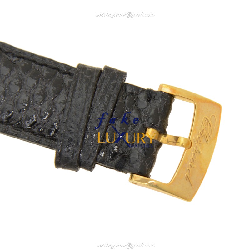 Chopard 127126 0002 CLASSIQUE Quartz 18kt Gold & Steel Replica Watch - White Dial, Black Alligator - Image 4