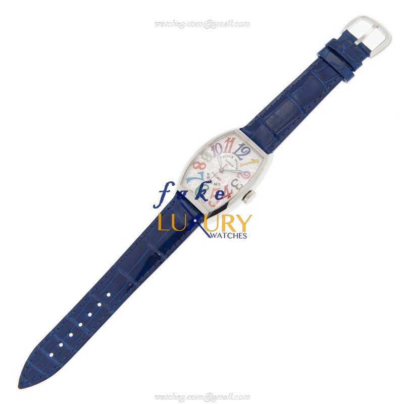 Franck Muller 5851 SC COL DRM AC | Blue Alligator Strap | Automatic | Steel | Replica Watch - Image 2