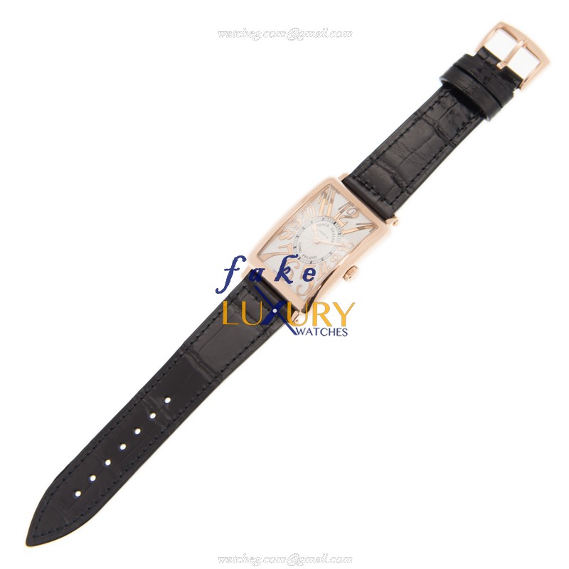 Franck Muller 952 QZ REL 5N Long Island Replica Watch With Quartz Movement, 18kt Rose Gold Case - Image 2