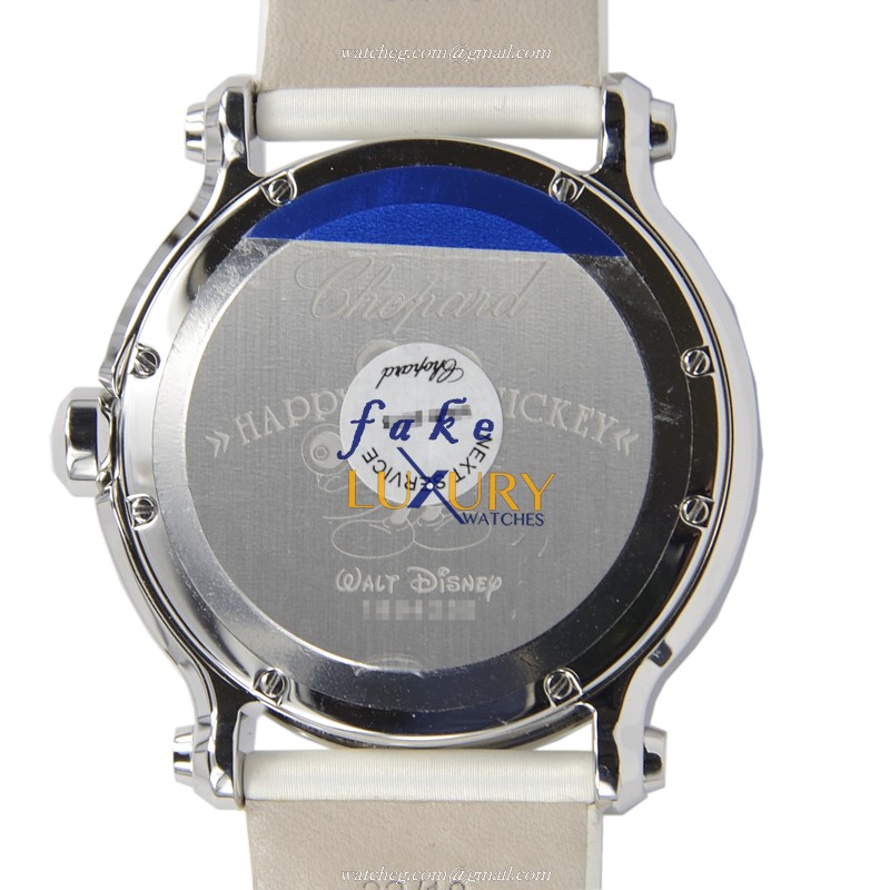 Chopard 288524-3004 Replica Watch, Quartz Movement, White Dial, Leather Strap - Image 3