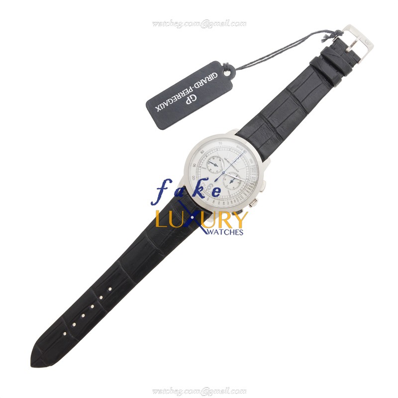 Girard Perregaux 49539-53-151-BK6A Replica 1966 Automatic Watch 40mm White Dial 18kt White Gold Case - Image 2
