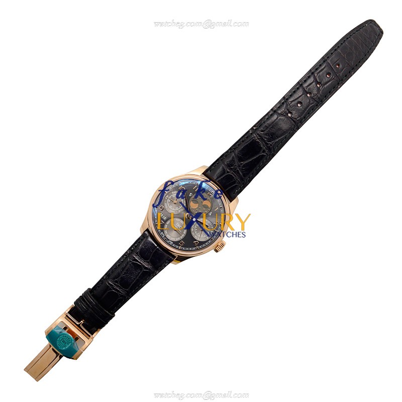 IWC IW503404 Portuguese Replica Watch, Automatic, Dark Grey Dial, 18kt Rose Gold Case - Image 2
