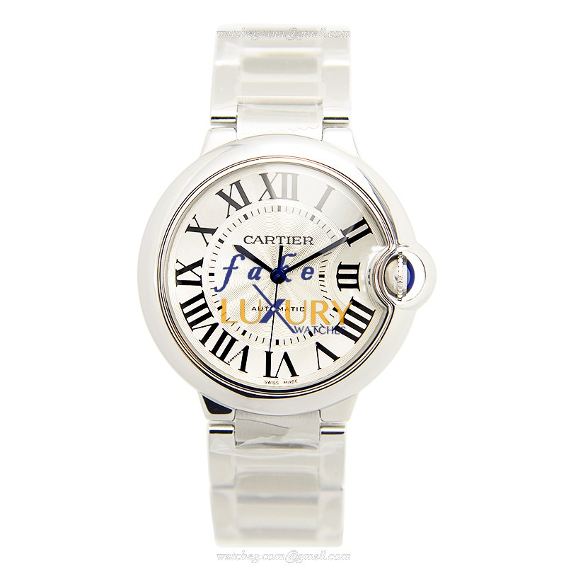 Cartier W6920046 Ballon Bleu Replica Watch, Automatic, White Dial, Steel Bracelet - Image 2