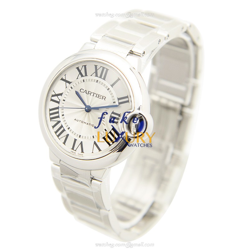 Cartier W6920046 Ballon Bleu Replica Watch, Automatic, White Dial, Steel Bracelet - Image 3