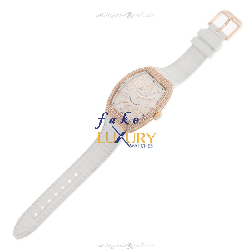 Franck Muller V 32 SC AT FO D 5N.BC Vanguard Replica Watch, Automatic, White Dial, Rose Gold - Image 2