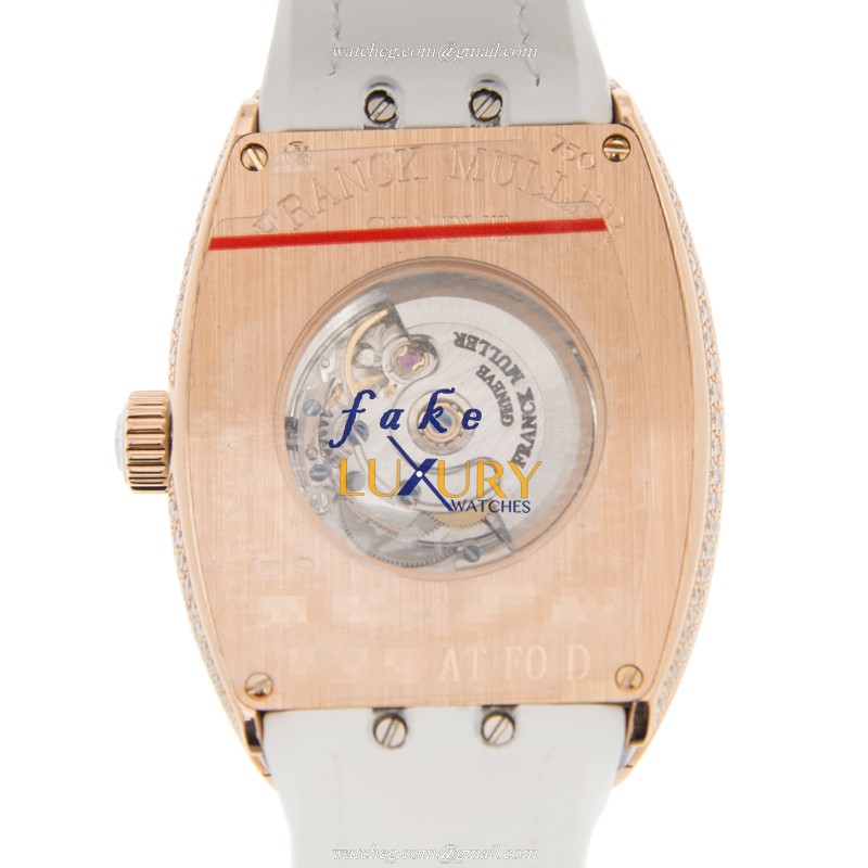 Franck Muller V 32 SC AT FO D 5N.BC Vanguard Replica Watch, Automatic, White Dial, Rose Gold - Image 3