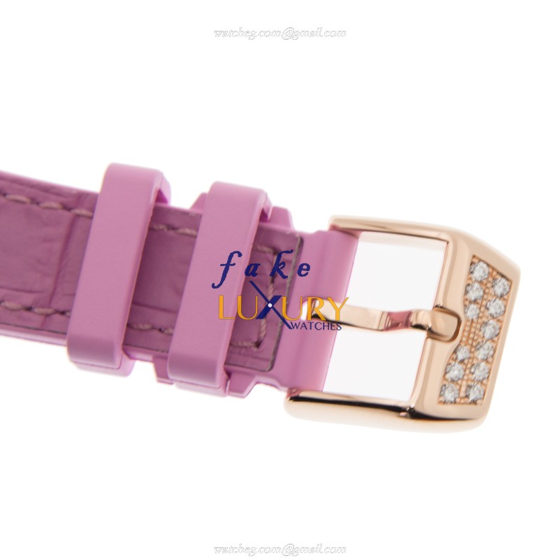 Franck Muller V 32 SC AT FO D 5N.RS VANGUARD Automatic 18kt Rose Gold & Diamonds Pink Alligator - Image 4