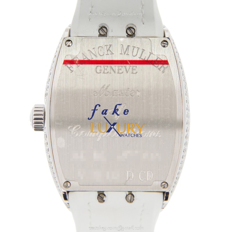 Franck Muller V 32 QZ D CD AC.BC Vanguard Quartz White Dial Replica Watch - Image 3