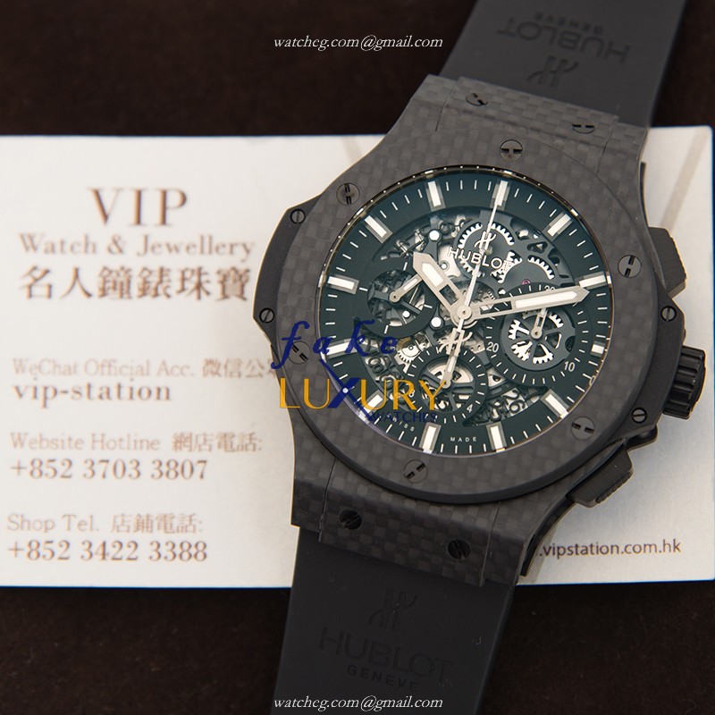 Hublot Big Bang 311.QX.1124.RX Replica Watch With Carbon Fiber Case, Black Dial, Rubber Strap - Image 5