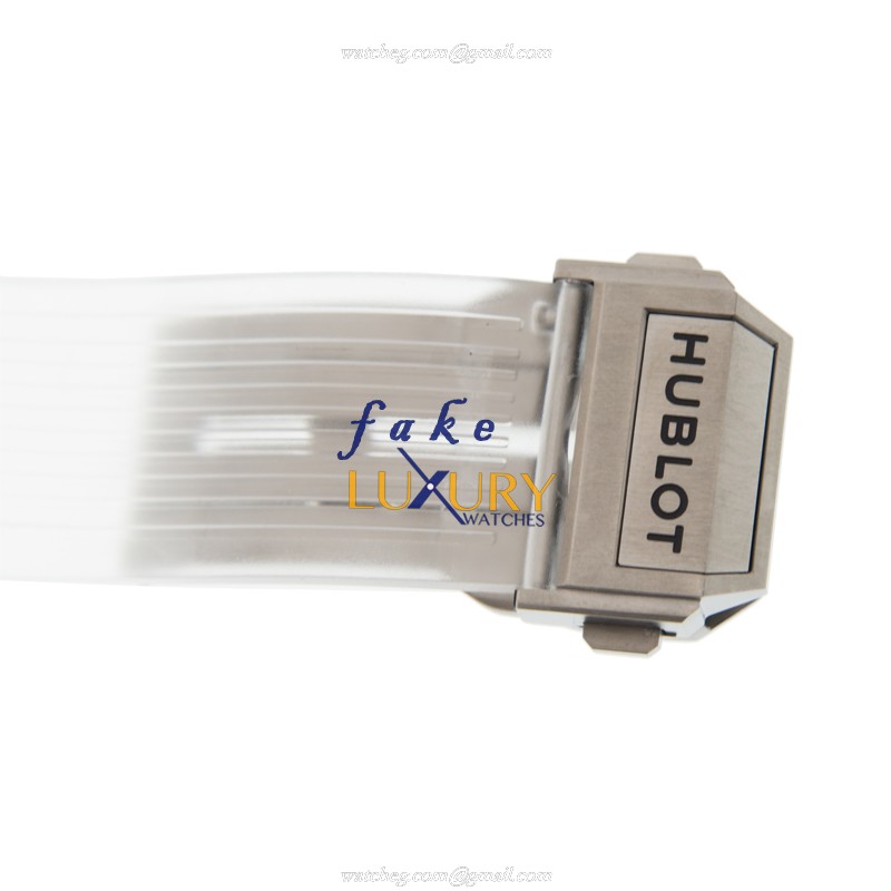 Hublot 406.JX.0120.RT Replica Watch Sapphire Case Automatic Movement Transparent Skull Dial - Image 4