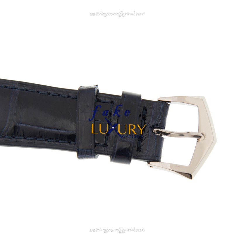 Patek Philippe 5296G-001 Calatrava 18kt White Gold Automatic Blue Strap Replica Watch - Image 4