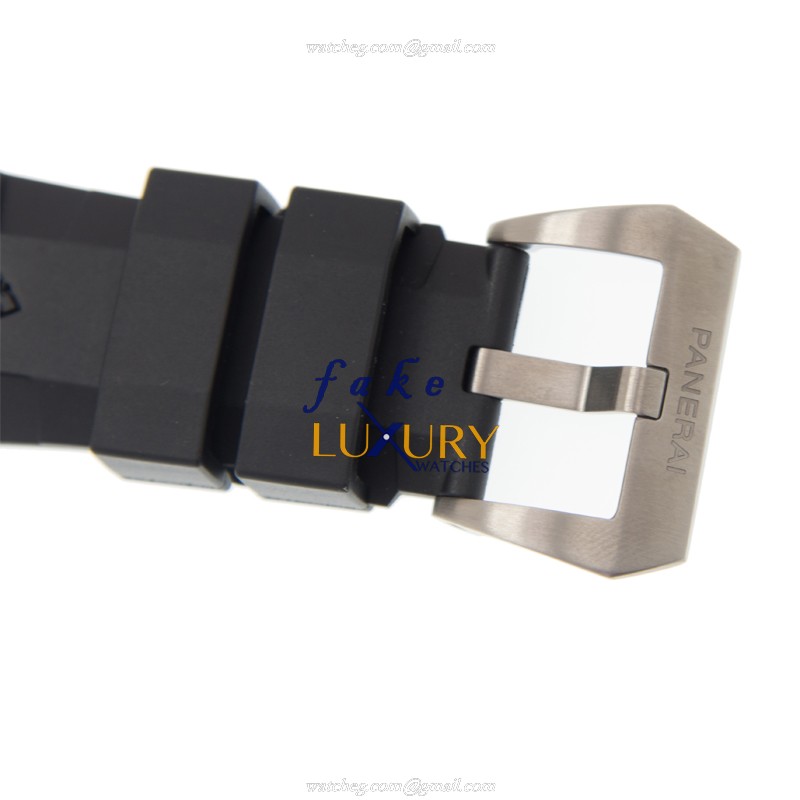 Panerai PAM01389 Luminor Replica Watch - Automatic - Titanium Case - Black Dial - Rubber Strap - Image 4