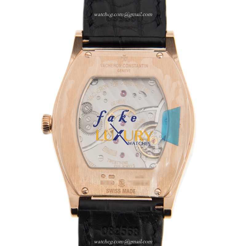Vacheron Constantin Malte 82230/000R-9716 Replica Watch, Manual Wind, Black Dial, 18kt Rose Gold - Image 3