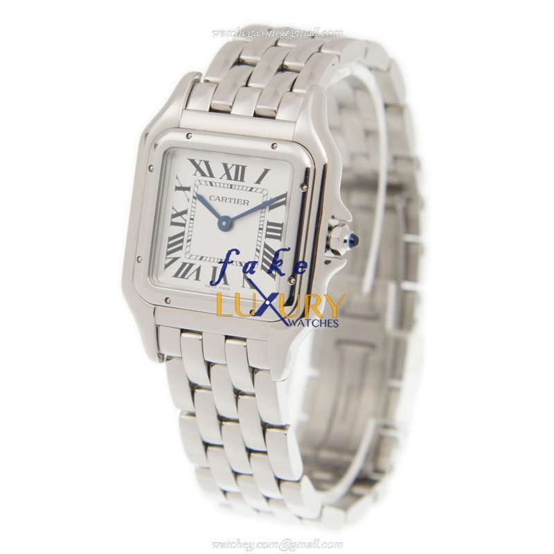 Cartier WSPN0007 PANTHeRE DE CARTIER Quartz Steel 27mm Case Silver Dial Replica Watch - Image 3