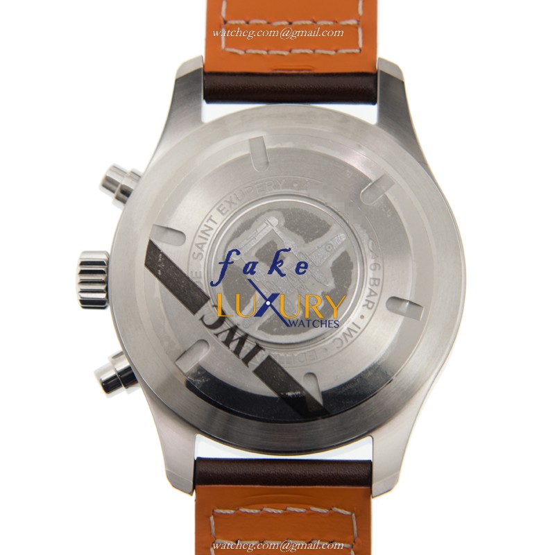 IWC IW377713 Replica Watch with Automatic Movement, Brown Dial, Steel Case Cowhide Strap - Image 3