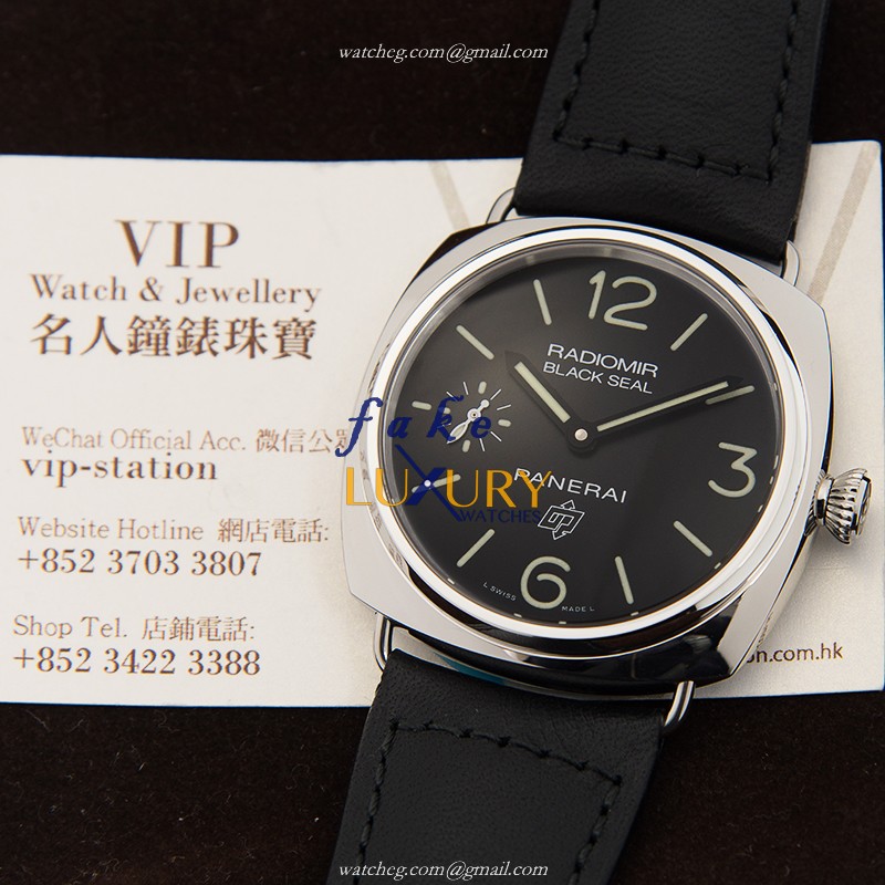 Panerai Radiomir PAM00380 Manual Wind Stainless Steel Black Dial Replica Watch - Image 5