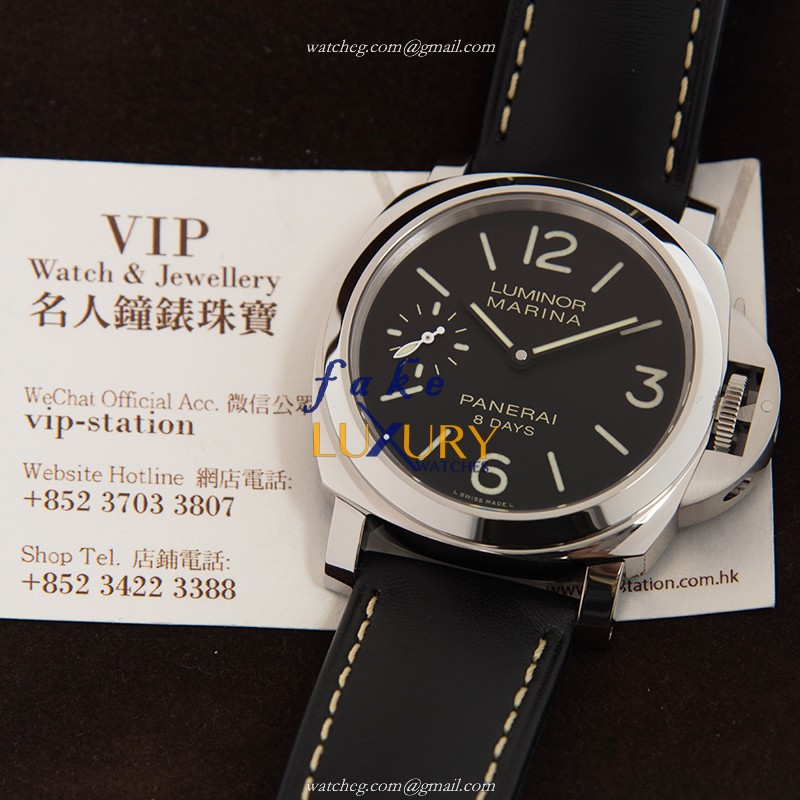 Panerai PAM00510 LUMINOR Manual Wind 44mm Black Dial Stainless Steel Replica Watch - Image 5