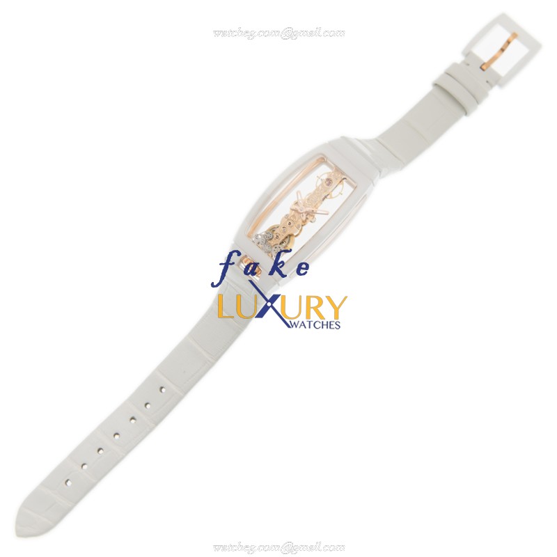 Corum 113.109.15/0009 0000 Bridge Replica Watch, Automatic Movement, Ceramic Case, White Alligator - Image 2