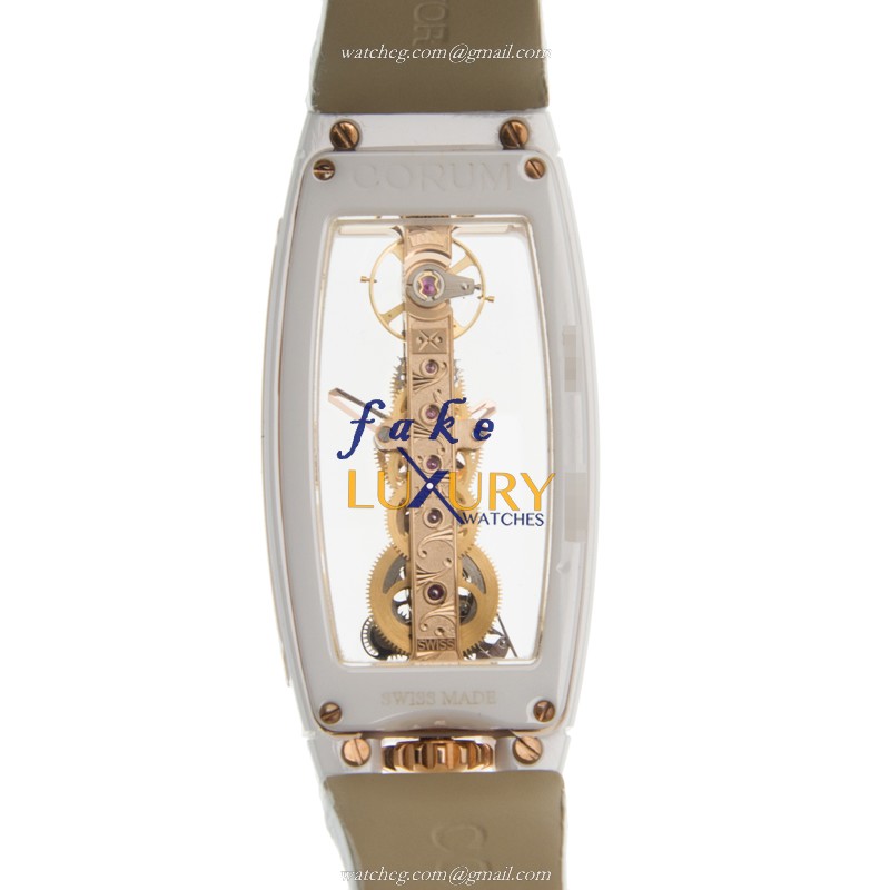 Corum 113.109.15/0009 0000 Bridge Replica Watch, Automatic Movement, Ceramic Case, White Alligator - Image 3
