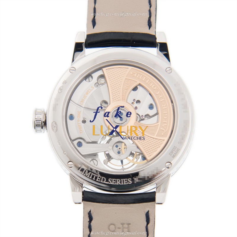 Jaeger-Lecoultre Q50834E1 Master Ultra Thin Auto 18kt White Gold Diamond Replica Watch - Image 3