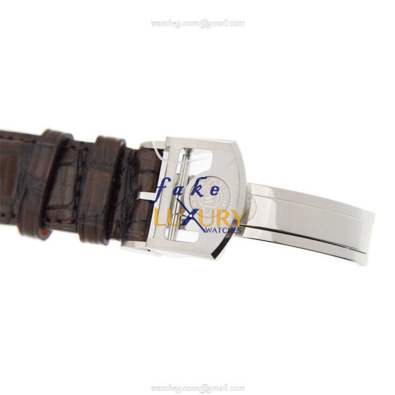 IWC IW503307 Portuguese Automatic Stainless Steel White Dial Brown Alligator Replica Watch - Image 4
