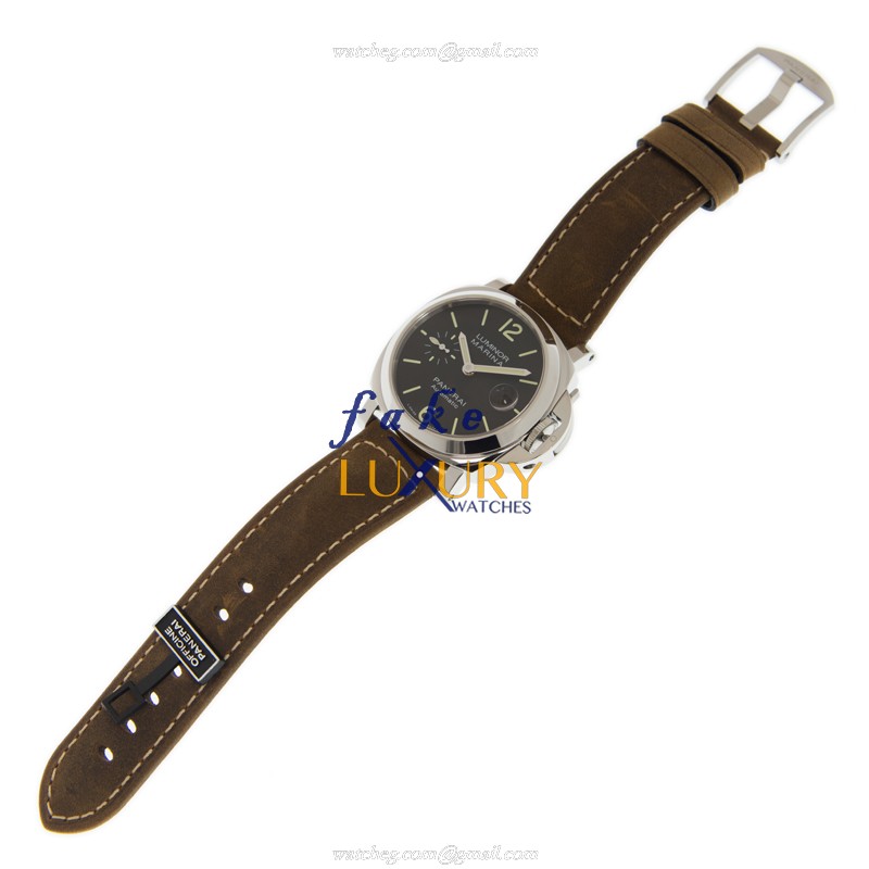Panerai PAM01048 LUMINOR Automatic Stainless Steel Replica Watch - Swiss Movement, Black Dial - Image 2