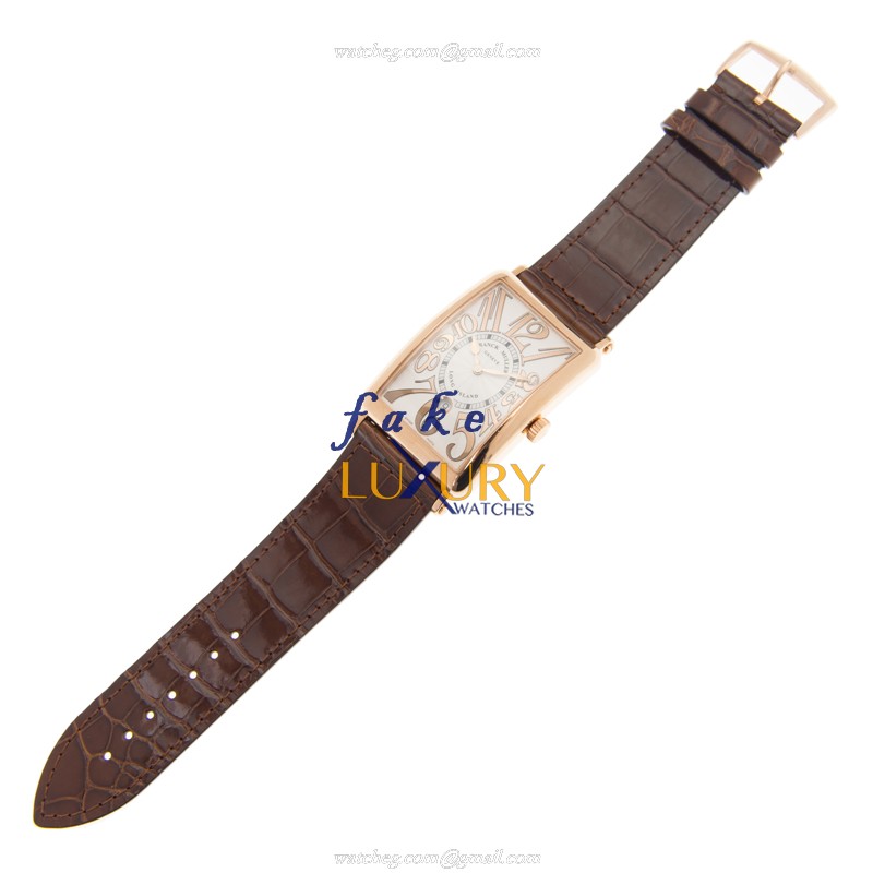Franck Muller 1150SCDTREL5N LONG ISLAND Auto 18kt Rose Gold Replica Watch - Image 2