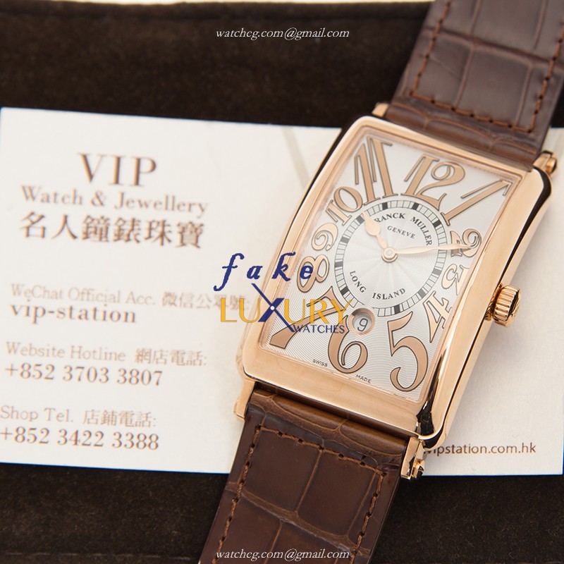 Franck Muller 1150SCDTREL5N LONG ISLAND Auto 18kt Rose Gold Replica Watch - Image 4