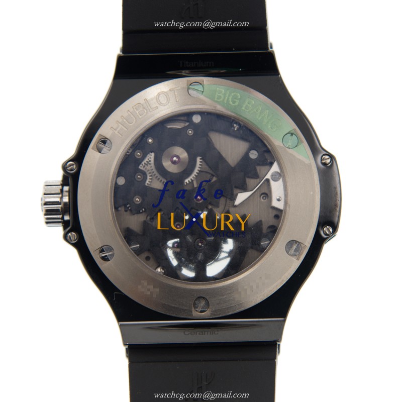 305.CD.0002.RX.1900 - Hublot Big Bang Manual Wind Ceramic Replica Watch - Gray Dial - Black Rubber - Image 3