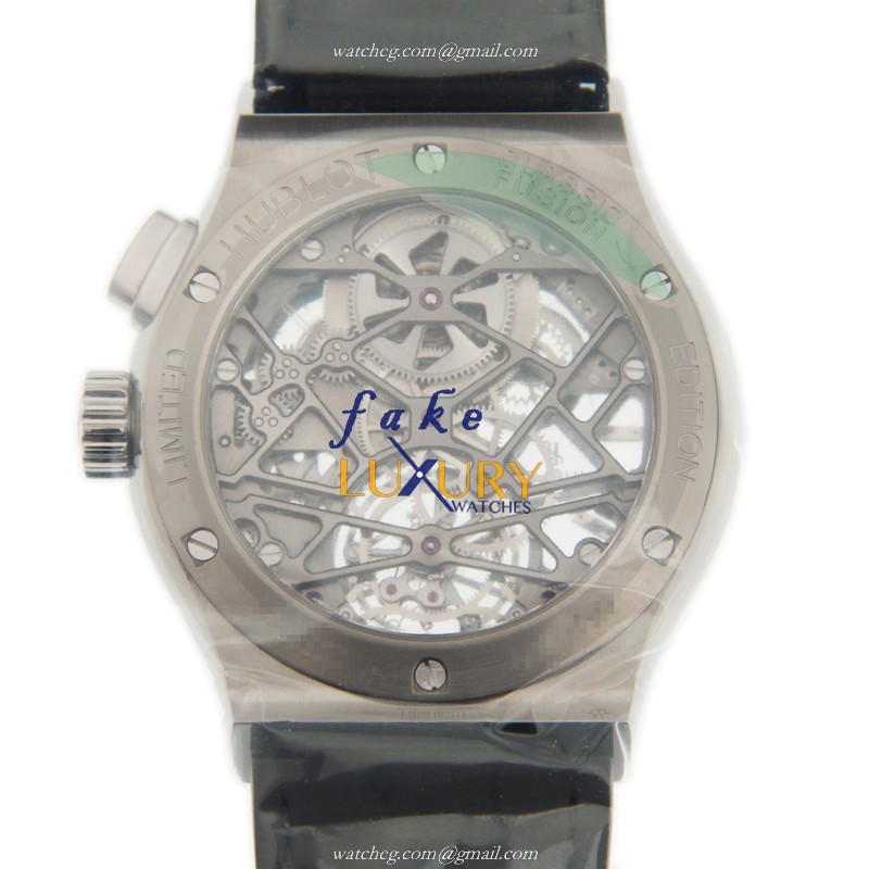 Hublot Classic Fusion 506.NX.0170.LR Manual Wind Titanium Replica Watch - Gray Dial, Black - Image 3