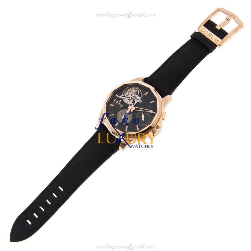 Corum 398.550.55-0001 AN10 Admirals Cup Replica Watch, Automatic, 18kt Rose Gold Case, Black Dial - Image 2