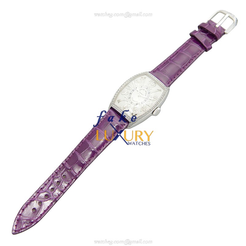 Franck Muller 5850SCREL1RAC Automatic Stainless Steel & Diamond Cintree Curvex Replica Watch - Image 2