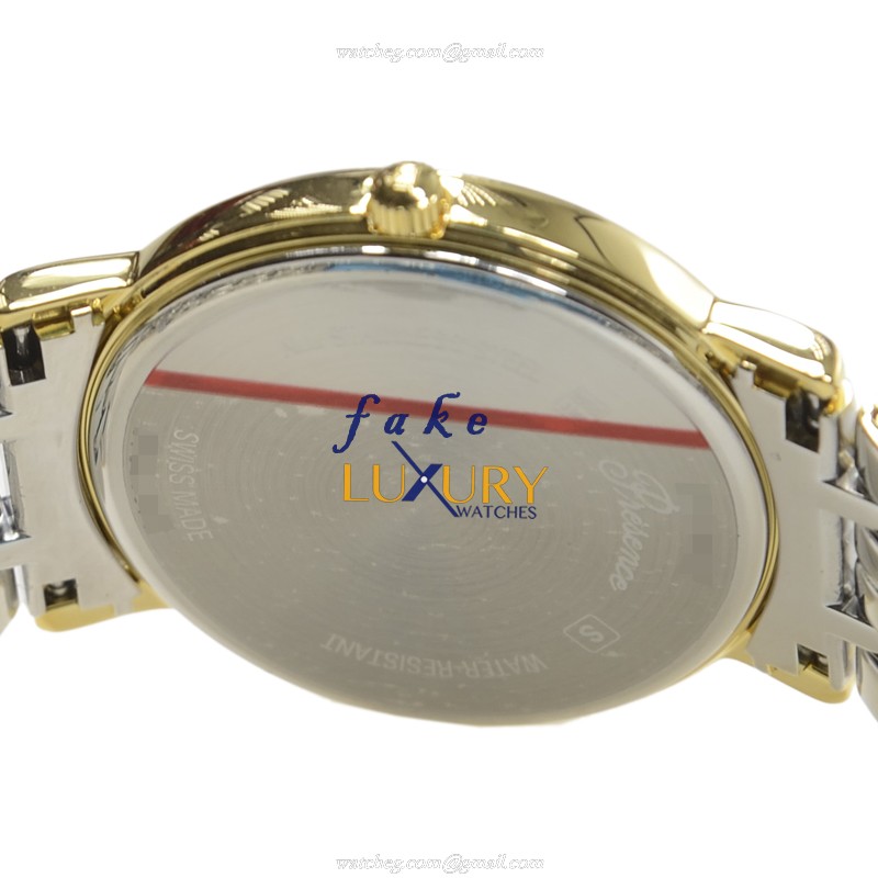 Longines L4.720.2.12.7 PRESENCE Quartz Gold-Plated & SS Replica Watch - White Dial, Silver & Gold - Image 4