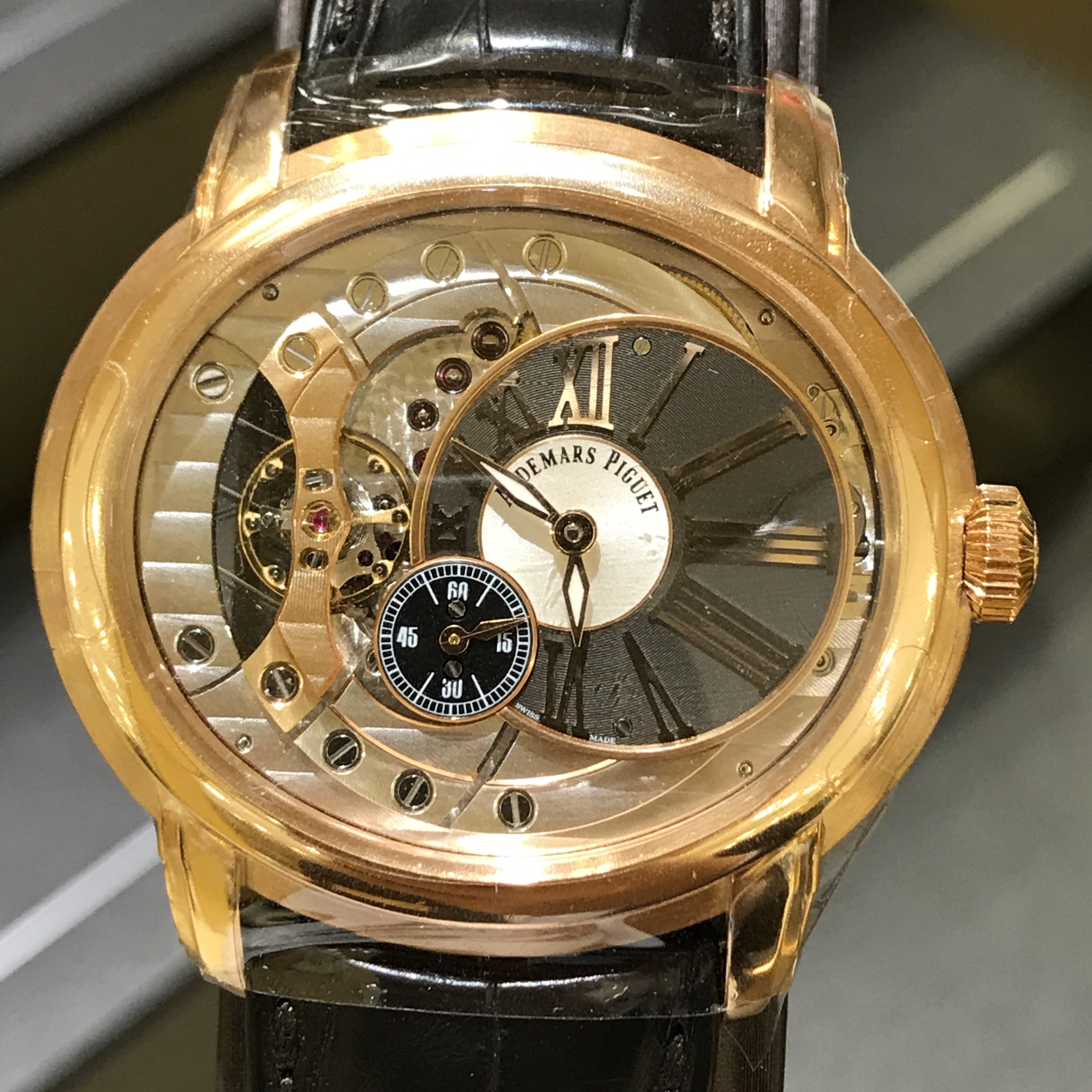 Audemars Piguet 15350OR.OO.D093CR.01 Millenary Replica Watch, Automatic, Dark Grey Dial, Rose Gold - Image 5