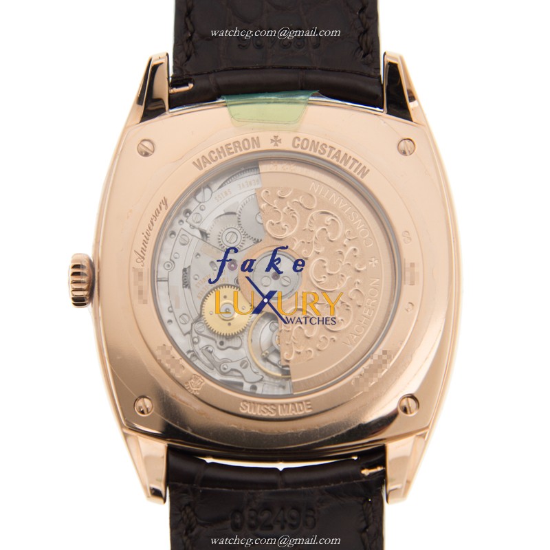 Vacheron Constantin 7810S/000R-B051 Harmony Automatic 18kt Rose Gold White Dial Replica Watch - Image 3