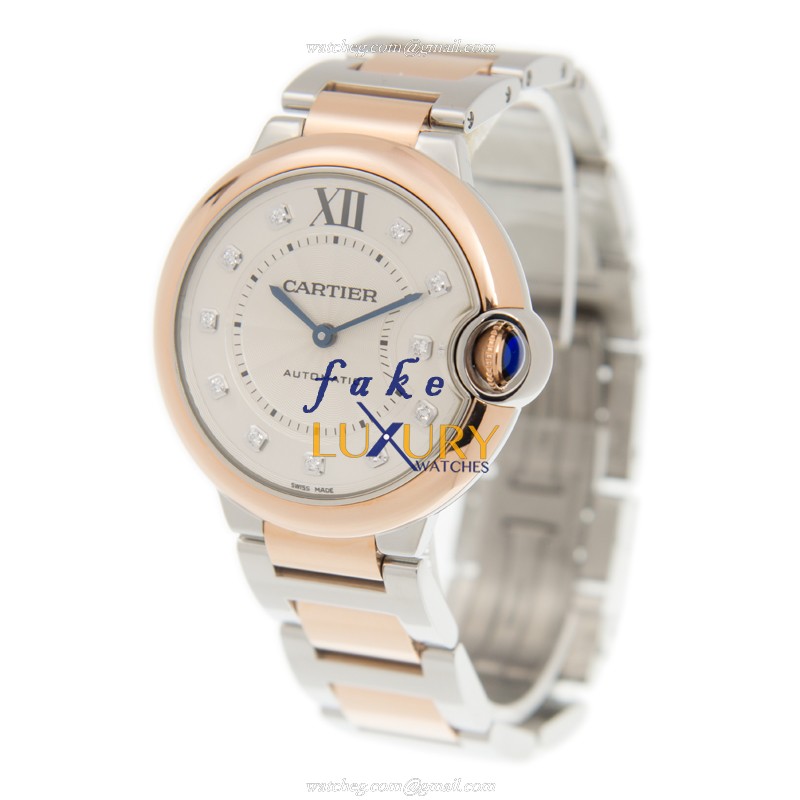 Cartier Ballon Bleu W3BB0013 Replica Watch With Automatic Movement, Rose Gold Steel Case - Image 3