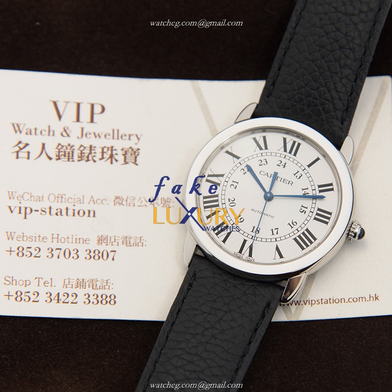 Cartier Ronde Solo WSRN0021 Replica Watch, Automatic, Silver Dial, Steel Case - Image 5