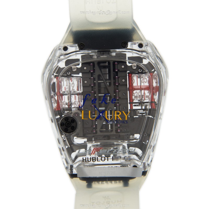 Hublot H905.JX.0001.RT MP Manual Wind Stainless Steel Case Black Dial Replica Watch, Model - Image 3