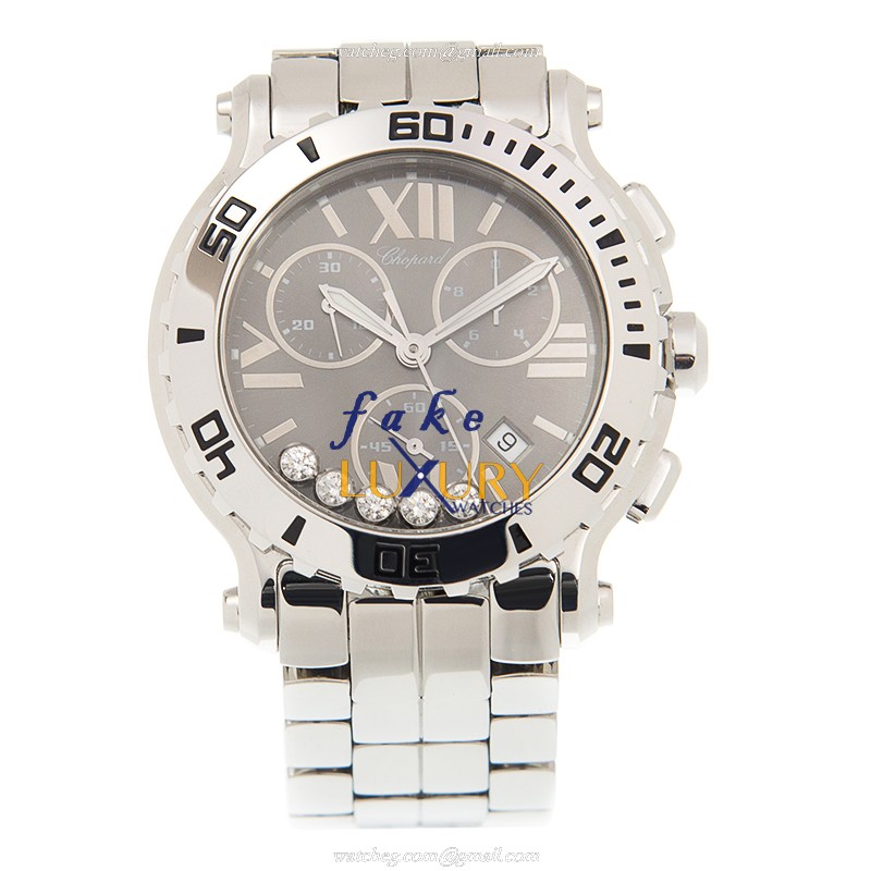 Chopard 288499-3008 Happy Sport Replica Watch, Quartz, Black Dial, Steel Case - Image 2