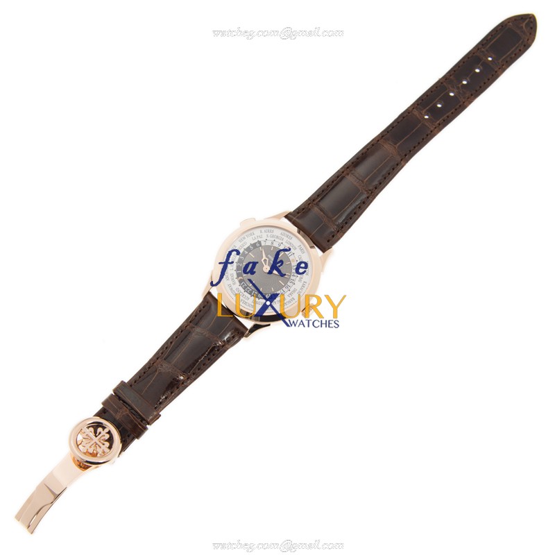 Patek Philippe 5230R-001 - Replica Watch - Automatic - 18kt Rose Gold - Gray Dial - Black Alligator - Image 2