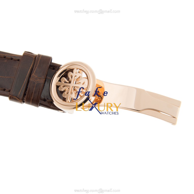 Patek Philippe 5230R-001 - Replica Watch - Automatic - 18kt Rose Gold - Gray Dial - Black Alligator - Image 4