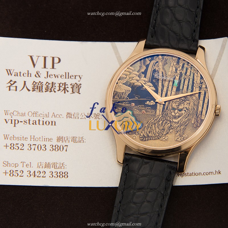 Chopard 161902-5048 L.U.C Automatic | 18kt Rose Gold | Case 39.5mm | Sapphire Crystal | Black - Image 5