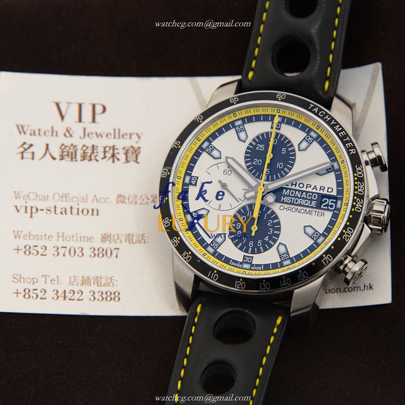 Chopard 168570-3001 MILLE MIGLIA GT XL Automatic Stainless Steel Replica Watch - White Dial, Black - Image 5