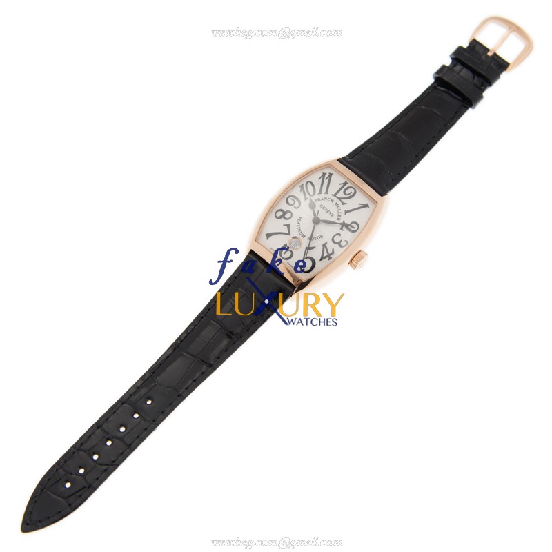 Franck Muller 7851 SC DT 5N - BLACK HANDS CINTREE CURVEX Automatic 18kt Rose Gold Replica Watch - Image 2