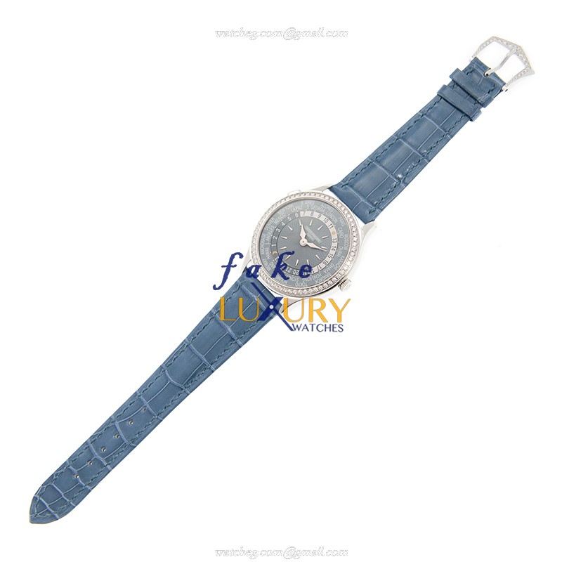 Patek Philippe 7130G-014 Replica Watch - COMPLICATIONS - Automatic - 18kt White Gold Diamond - Blue - Image 2