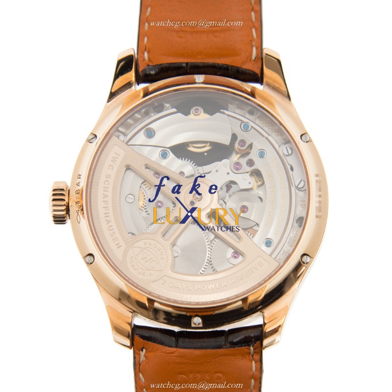 IWC IW504602 Portuguese Replica Watch, Automatic Movement, 18kt Rose Gold Case, Dark Grey Dial - Image 3