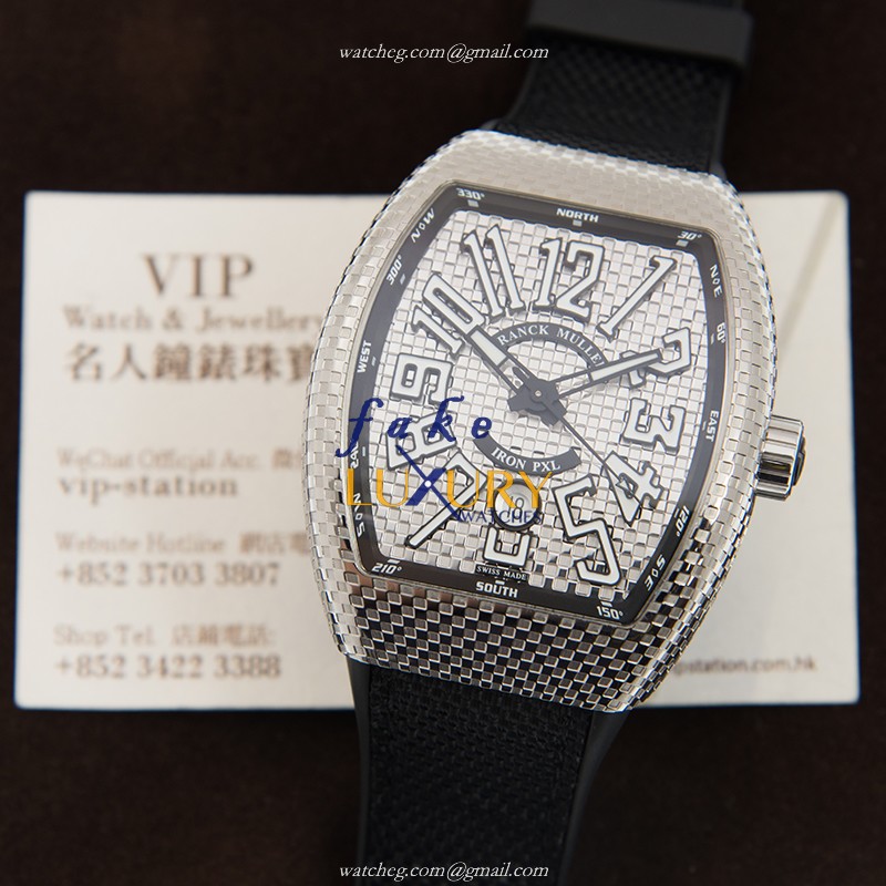 Franck Muller V 45 SC DT IRON PXL AC.NR Vanguard Automatic Silver Dial Stainless Steel Replica Watch - Image 5